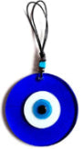 Nazar Boncuğu Mural – Talisman Porte-Bonheur en Verre Bleu
