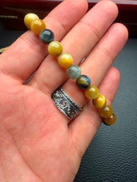 Bracelet Œil de Tigre – Perles Graines Sphériques