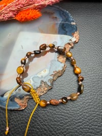 Bracelet Œil de Tigre – Pierre Naturelle Forme Galet