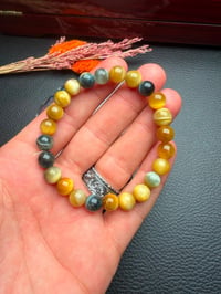Bracelet Œil de Tigre – Perles Graines Sphériques