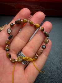 Bracelet Œil de Tigre – Pierre Naturelle Forme Galet