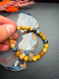 Bracelet Œil de Tigre – Perles Graines Sphériques